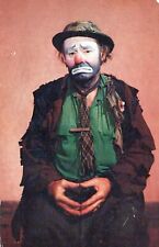 Emmett Kelly Weary Willie World Famous Clown Sarasota FL Chrome Vintage Postcard picture