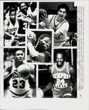 1985 Press Photo United Press International All-America College Basketball Team picture