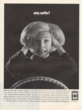 Vintage Print advertisement ad Car CHEVROLET CHEVY GM Parts Noisy Muffler Lady picture