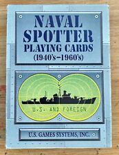 Vintage1996 NAVAL SPOTTER PlayingCards-Feature Silhouette US or Foreign Warships picture
