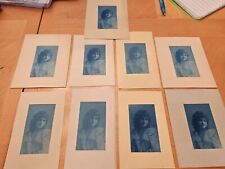 9 Variations On A Theme Beautiful AMERICAN Woman Cyanotype Portrait c1900 Photos picture