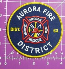Aurora Oregon Fire District 63 shoulder patch picture