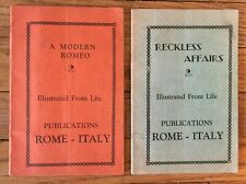 2 Vintage Rome Italy Publication Illustrated From Life Adult Booklets Rare picture