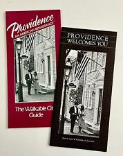 1980s Providence Rhode Island Vintage Travel Brochure Lot Walkable City Guide RI picture