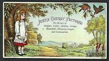 AYER'S CHERRY PECTORAL Advertising Quack Medicine VICTORIAN TRADE CARD Lowell MA picture