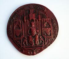 King Edward III Great Seal Obverse Red Medieval Reproduction Collectable Gift picture