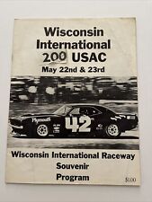 Wisconsin International 200 USAC @ Wisconsin International Raceway Program picture