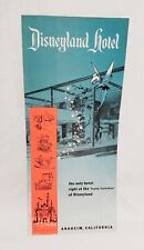 Vtg Original 1958 DISNEYLAND HOTEL Brochure Travel Folder Tinkerbell CAL Disney picture