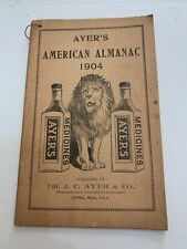1904 Ayer's American Almanac Dr. J.C. Ayer & Co. Medicine picture