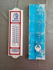 Vintage Metal Advertising Dale Melin Feeder Pig Co Thermometer, Sauk Centre, MN picture