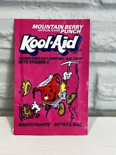 Vintage Kool Aid Mountain Berry Punch Rock Climb Soft Drink Mix Unopened Packet picture