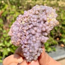 95G Beautiful Natural Purple Grape Agate Chalcedony Crystal Mineral Specimen picture
