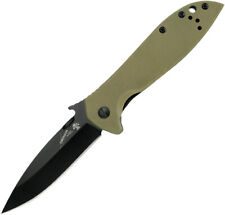 Kershaw Emerson CQC-4K Knife Folding Pocket Wave Feat Tan G10 Drop Pt 6054BRNBLK picture