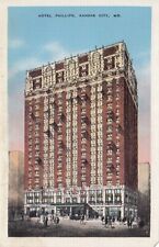 Hotel Phillips Kansas City Missouri MO Unposted Linen Postcard picture
