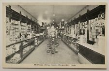 Hicksville OH Ohio Hoffman Drug Store Interior Vintage Postcard N2 picture