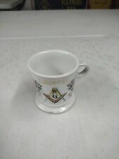 Antique Personalized Free Mason Barber Shop Shaving Mug W.G. & Co Guerin France picture