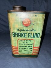 Vintage Whiz Hydraulic Brake Fluid 32% Tin Can - RM Hollingshead - Camden, NJ picture