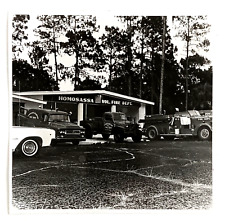 1970 Homosassa Florida Volunteer Fire Dept Engines Trucks Vintage Press Photo picture