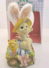 Vintage Cottontale Collection Hand Painted Easter Bunny Figurine picture