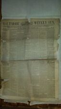 THE BALTIMORE WEEKLY SUN, Dec. 19, 1857, Vol. XX No. 40. picture