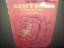 VINTAGE NANCY DREW COLORING BOOK CLUES TO COLOR VERY RARE VERY WORN 1978 picture