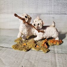 Sherratt & Simpson Westies West Highland White Terrier Resin Figurine Signed  picture