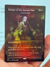 1X FOIL Exquisite Blood / Hunger of the Ancient One BORDERLESS MINT MTG Dracula picture