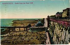 Ramsgate Sands from the East Cliff England Divided Postcard 1910s picture