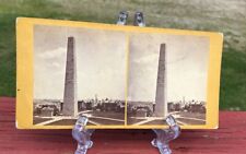 BUNKER HILL MONUMENT, CHARLESTOWN, MASS STEREOVIEW BY HEYWOOD/FRIEND 1860'S picture