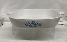 RARE Vintage Pyrex CORNING WARE Blue Cornflower P-10-B 10” Dish Stamped  In 60’S picture