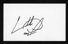 Charles Oakley NBA Knicks, Bulls, Rockets, Wizards Signed 3x5 Index Card E25162 picture