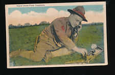 Postcard, WWI, field telephone picture