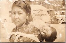 1940s Utah Indian RPPC Photo Postcard 