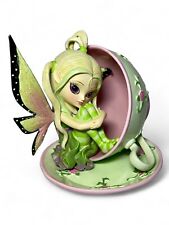 Tiny Treasures Teacup Cu-Tea Green Fairy Loose Hamilton Collection Excellent picture