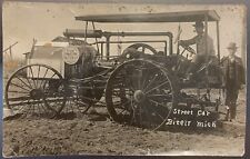 Very Rare 1910 RPPC Great Western Farm Tractor No. T 101 Smith Mfg Chicago IL picture