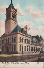 U.S. Post Office, Worcester, Massachusetts Postcard picture