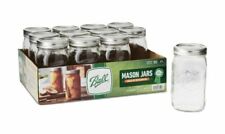 Ball, Glass Mason Jars with Lids & Bands, Wide Mouth, 32 oz, 12 Count NEW USA picture
