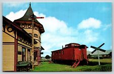 Vintage Postcard Massachusetts Cape Cod MA Railroad Train Museum Chatham H4 picture