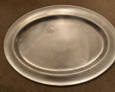 Vintage Olde Country Reproductions Pewtarex Metal Oval Serving Plate picture