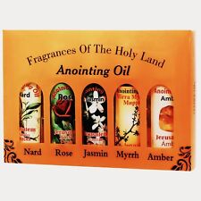 Lot of 5 Mix Anointing Oil in Roll On Bottles 10 ml. from Jerusalem picture