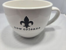 New Orleans French Quarter White Large Mug Cup Soup picture