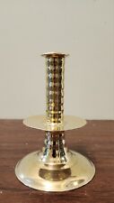 Antique 17th Century Brass Trumpet Candleholder picture