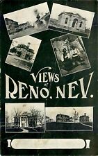 EARLY MUTI VIEW c 1905, RENO, NEVADA, VINTAGE POSTCARD (SX 682) picture