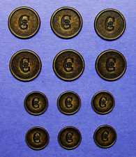 NINO CERRUTI jacket Replacement Buttons 12 dark Bronze metal buttons Used Cond. picture