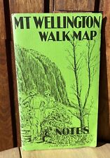Vintage 1980 Mt Wellington Hobart Walk Fold Out Map On The Organ Pipes Track picture