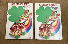 Lot Of 2 VTG 1988 Killian's Red & St. Patrick's Day Beer Table Top Bar  Sign picture