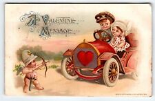 Valentines Day Postcard John Winsch Jason Freixas Cupid Police Cop Car 1914 picture