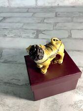 Impulse Swarvoski Crystal Bbejewled Enamel Hinged Bull Dog Trinket Box picture