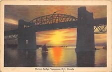 Vancouver British Columbia 1947 Postcard Burrard Bridge picture