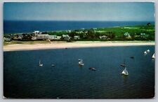 Wauwinet House Cottages Nantucket Island Massachusetts Cancel 1955 WOB Postcard picture